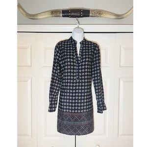 Navy blue shift dress